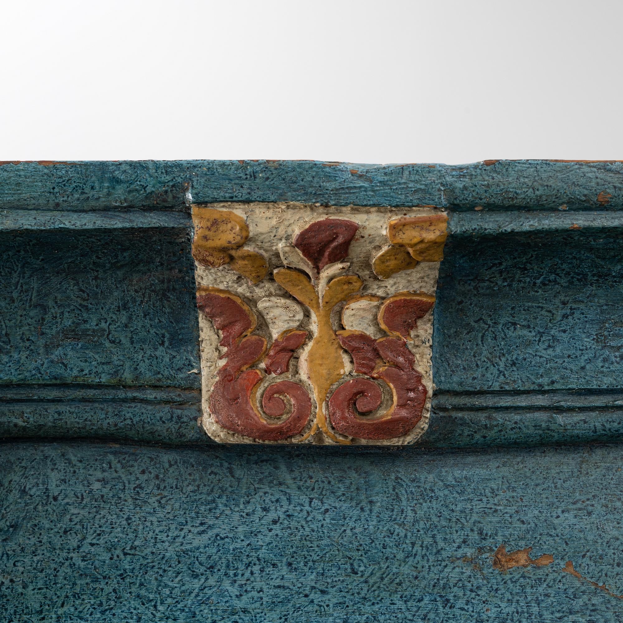 A painted late Baroque cabinet, 18th century.