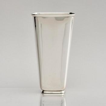 Åke Strömdahl, a sterling silver vase, company Hugo Strömdahl AB, Stockholm 1961.
