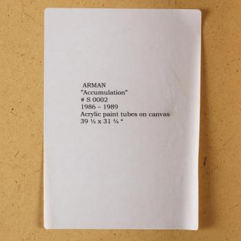 Arman (Armand Pierre Fernandez), ”Accumulation #S 0002".