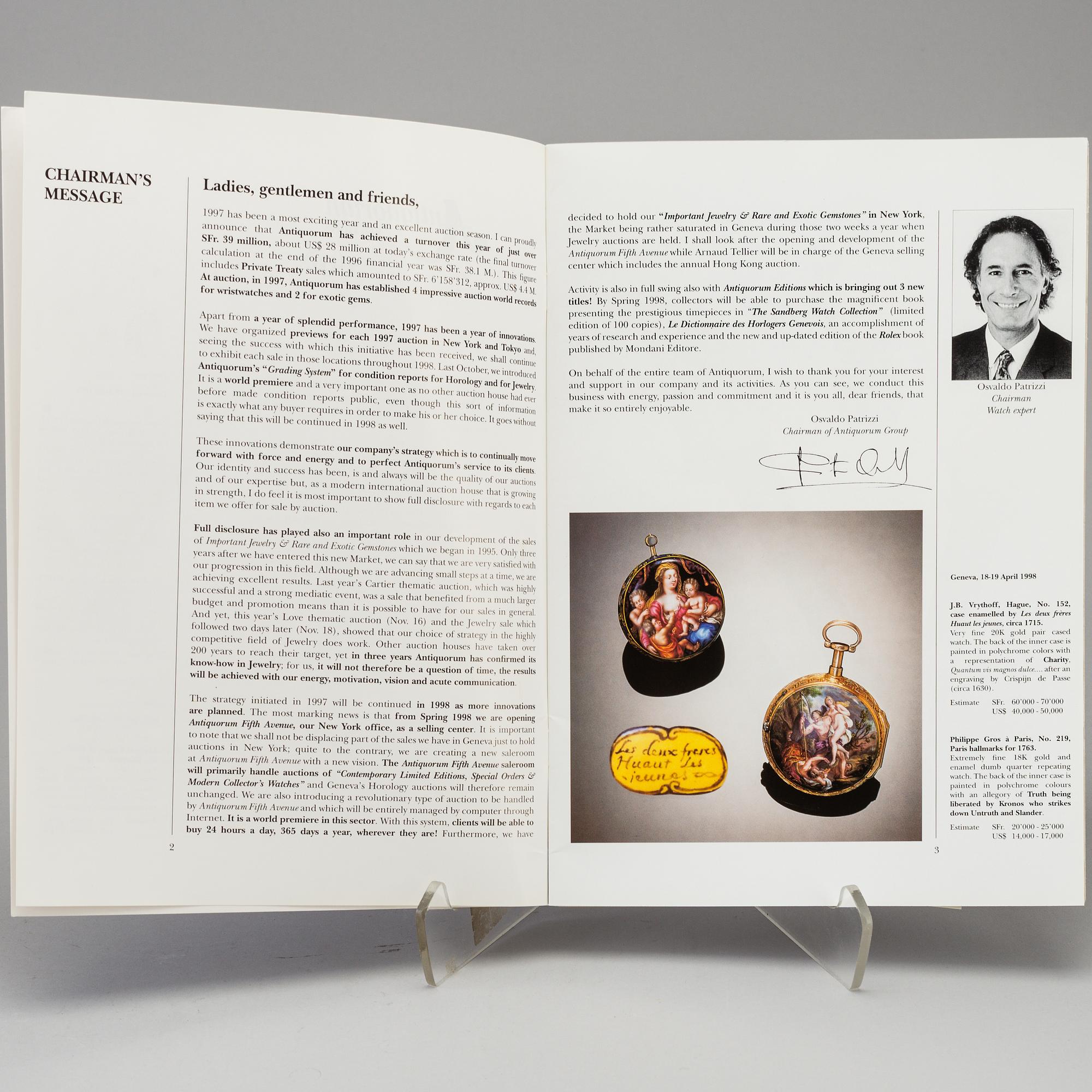 KLOCKLITTERATUR, 9 st, bl.a. Automatic-Armbanduhren aus der Schweiz: Uhren, die sich selber aufziehen.