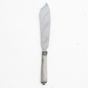 Georg Jensen, A silver 'Pyramid' fish knife, silver, Denmark, 1925–1932.