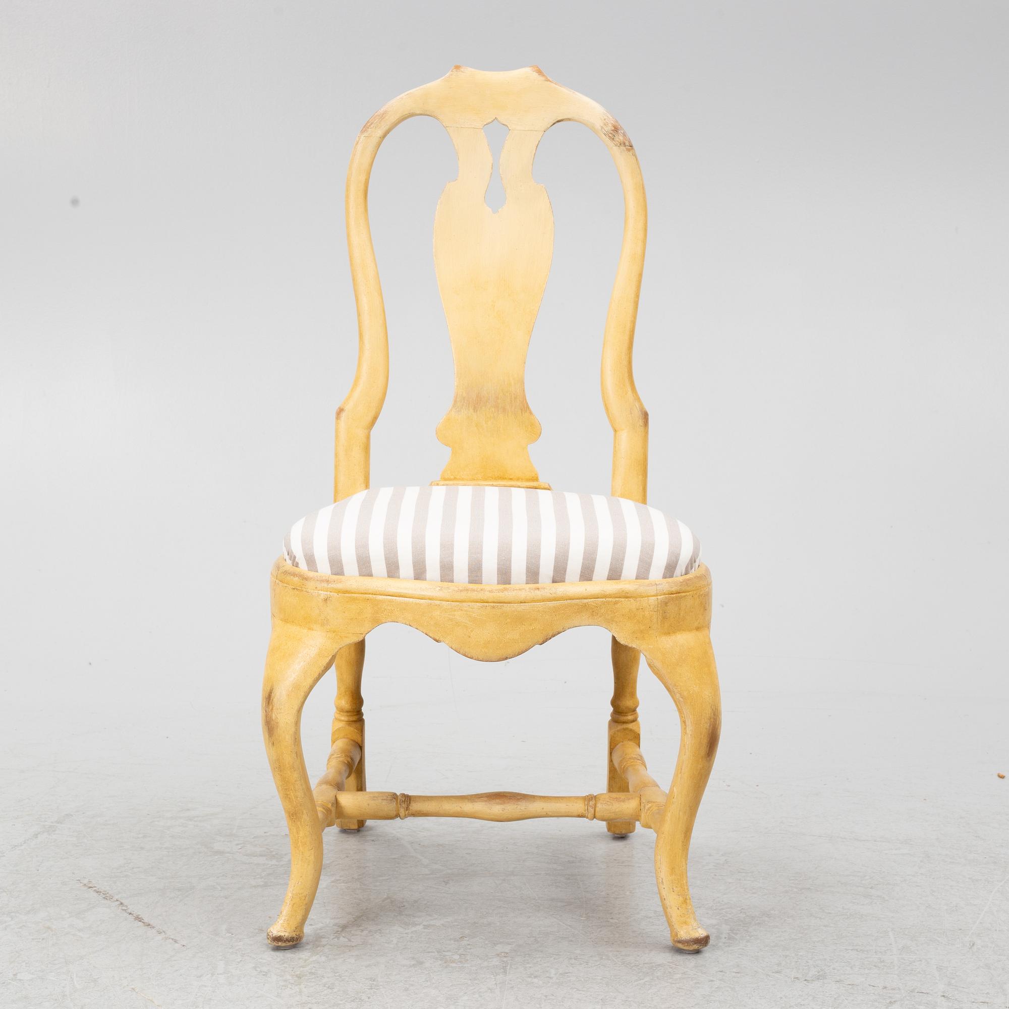 Stol, rokoko, 1700-talets andra hälft.