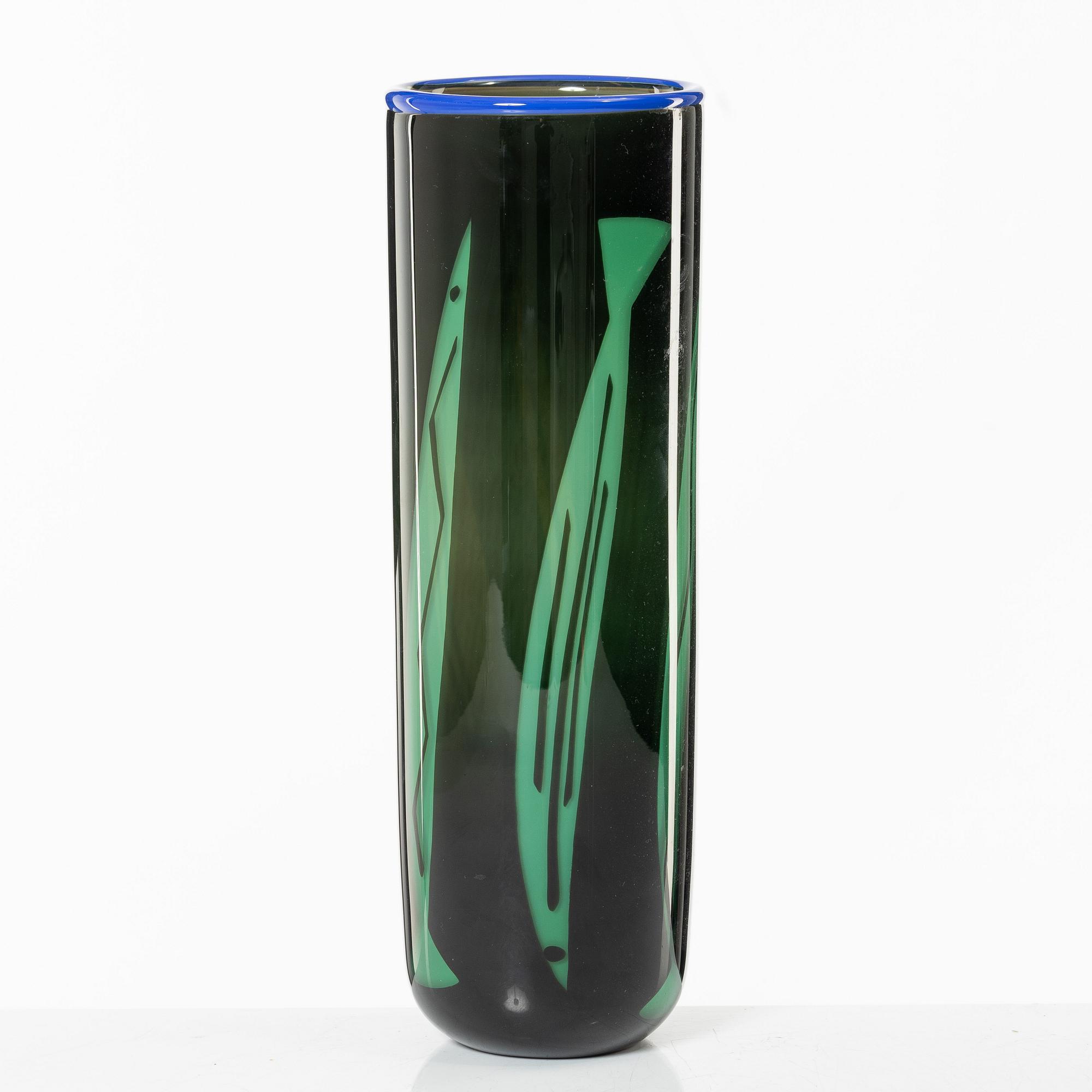 Anne Nilsson, vas, glas, Orrefors 1988.