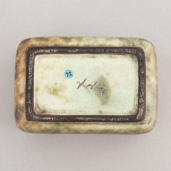 Hans Hedberg, a ceramic lidded box, Biot, France.