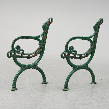 SOFFGAVLAR, ett par, J & C.G. Bolinder, AB Stockholm, 1900-tal.