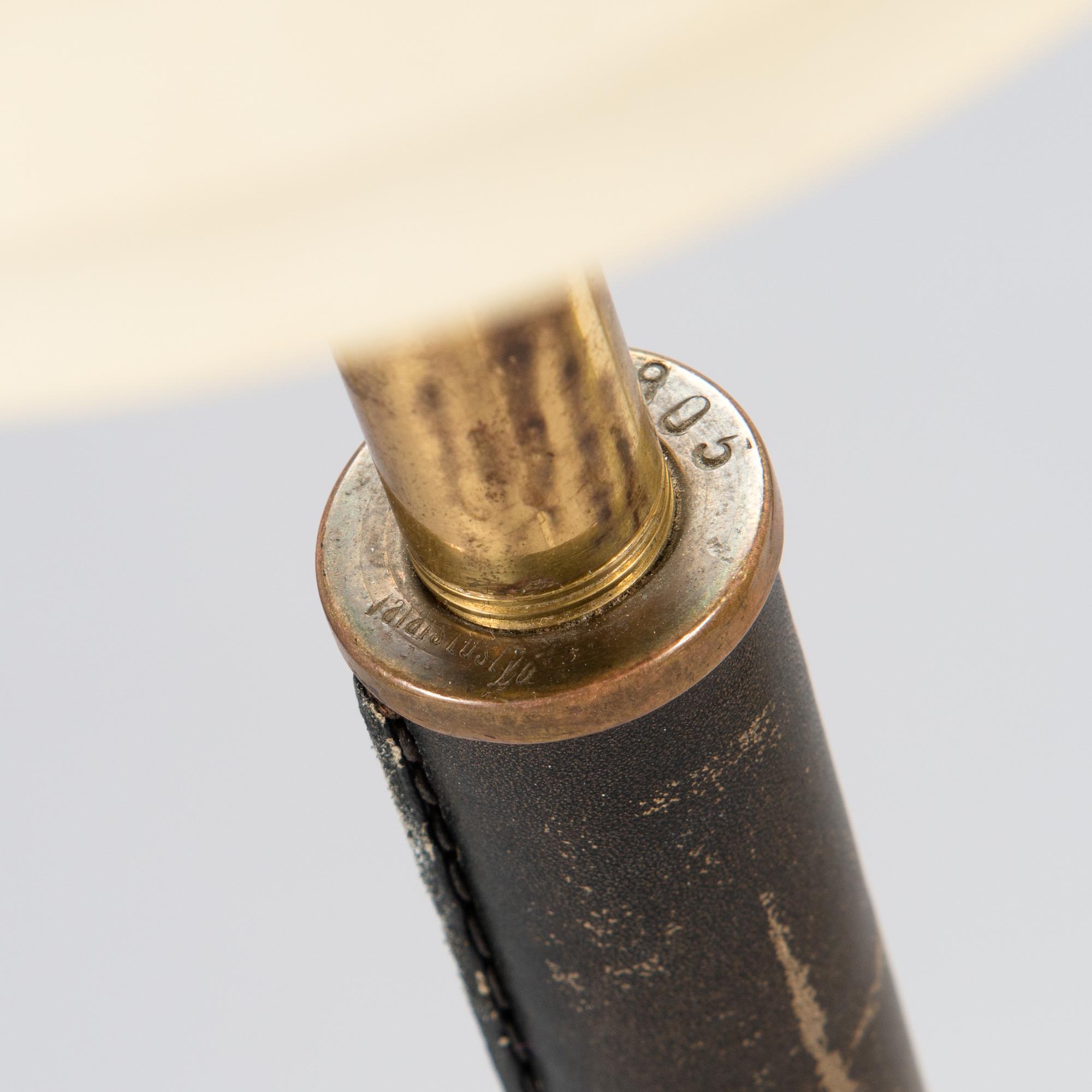 Alvar Aalto, an 'Angel's Wing' floor lamp, 805. Manufactured by Valaistustyö.