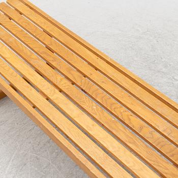 Yngvar Sandström, a "Tokyo" oak bench, From the Triva-series, Nordiska Kompaniet, Sweden.