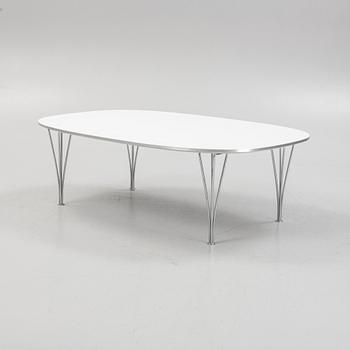 Bruno Mathsson & Piet Hein, soffbord, "Superellips", Fritz Hansen, Danmark.