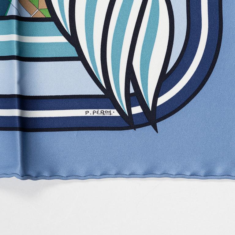 Hermès, a 'Quadrige' twill silk scarf.