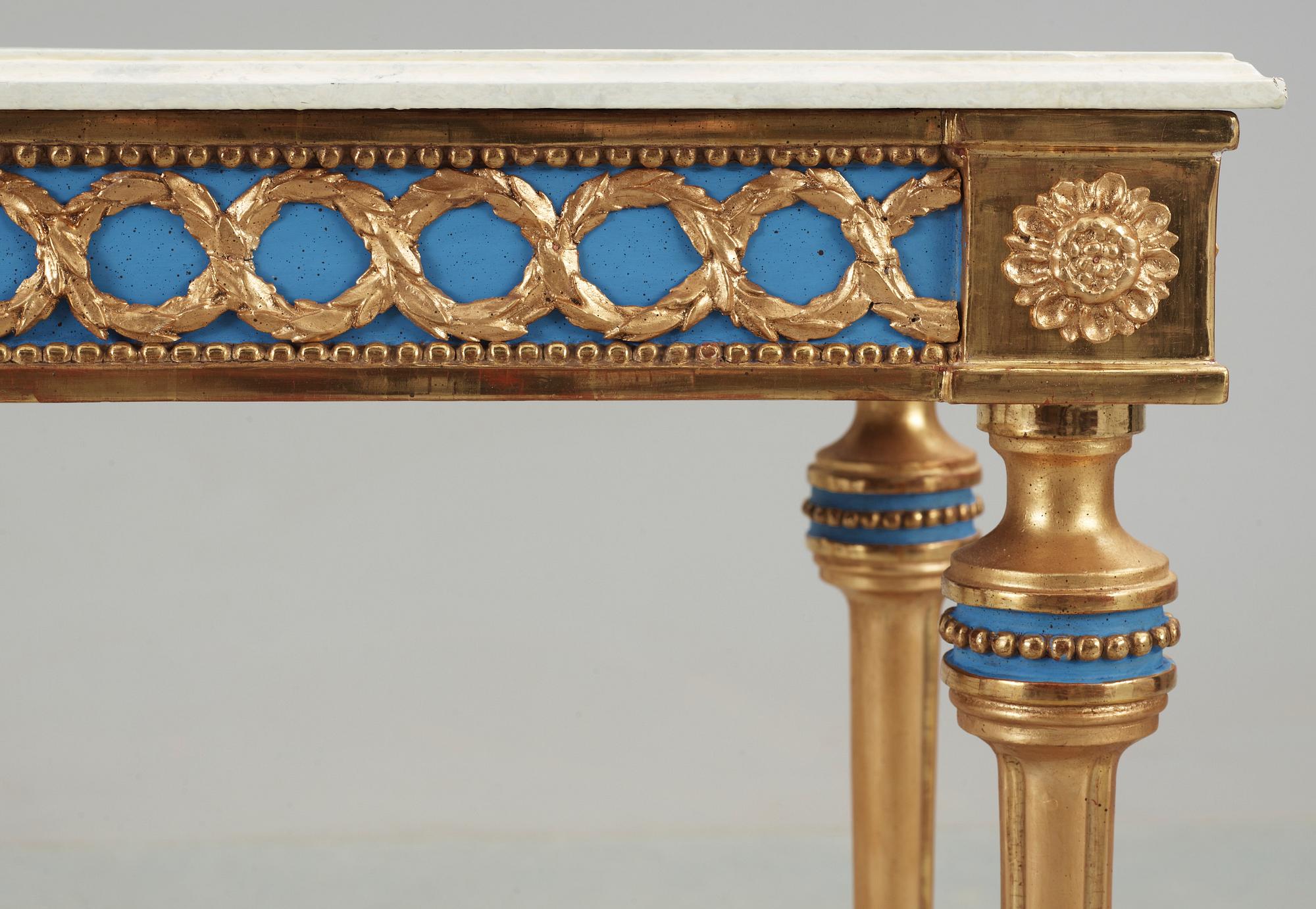 KONSOLBORD, gustavianskt, omkring 1800.