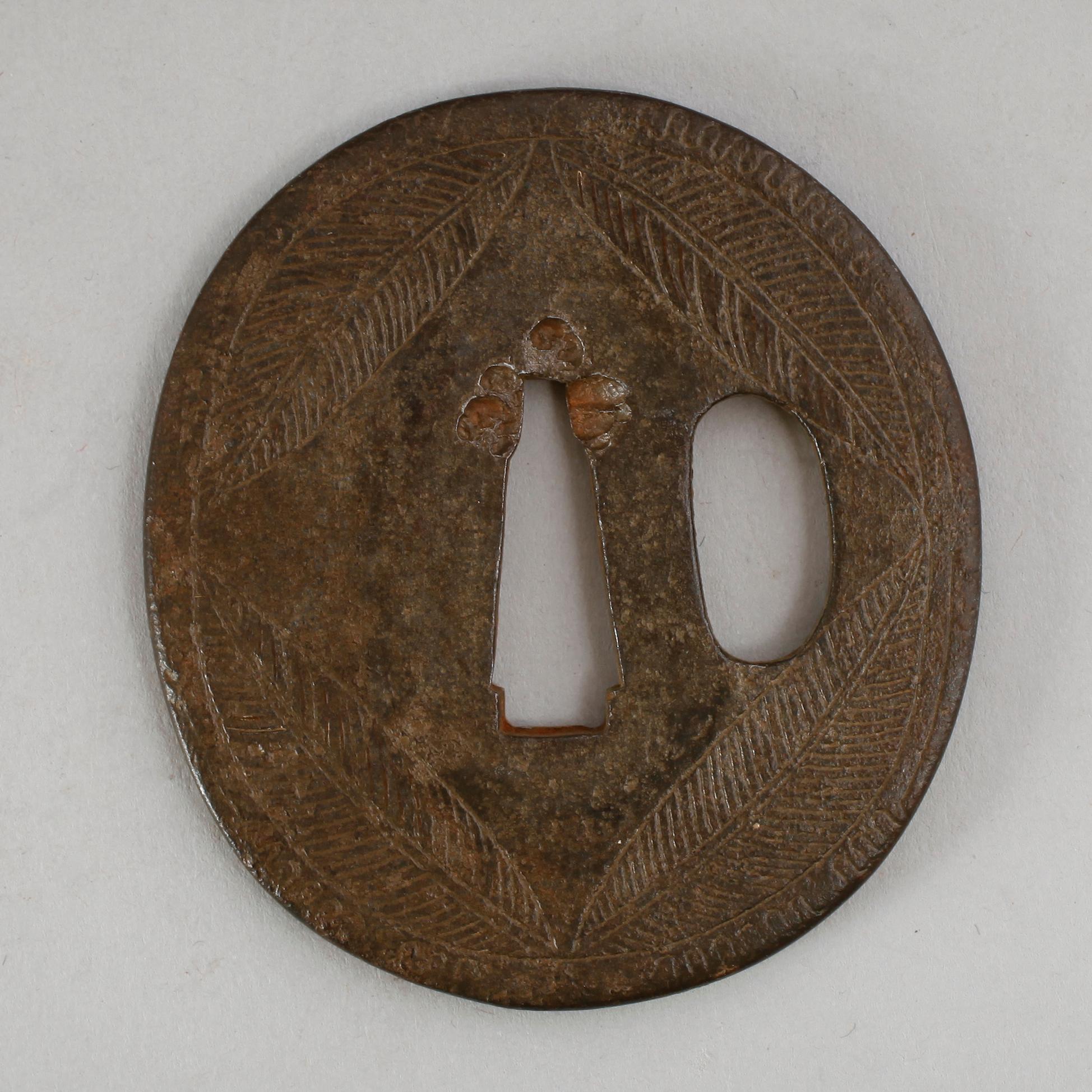 TSUBA, järn, Japan, 1600-/1700-tal.