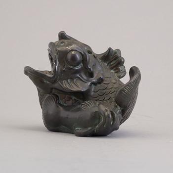 A broze vase / sculpture from Just Andersen, Denmark, mid 20th century.