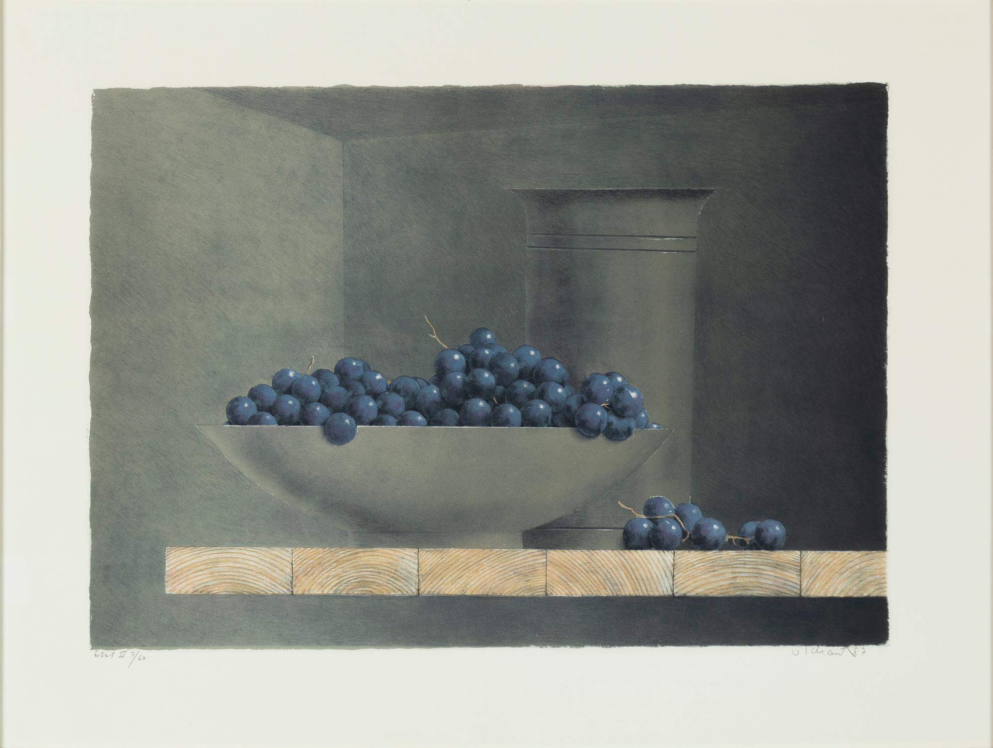 Philip von Schantz, Grapes in a Bowl.