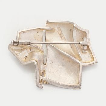 Björn Weckström, brosch "Främling på Io", sterling silver. Lapponia 1980.
