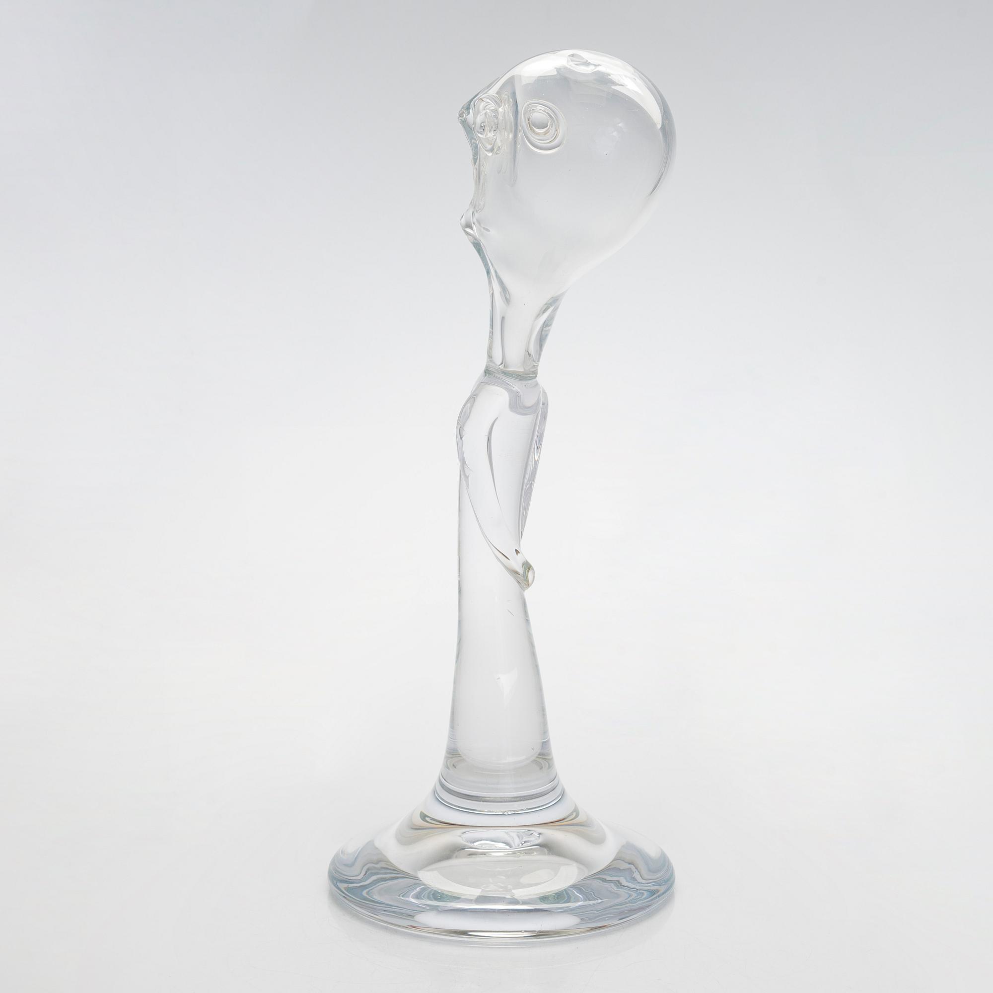 Johannes Rantasalo, a glass sculpture, signed 2008.