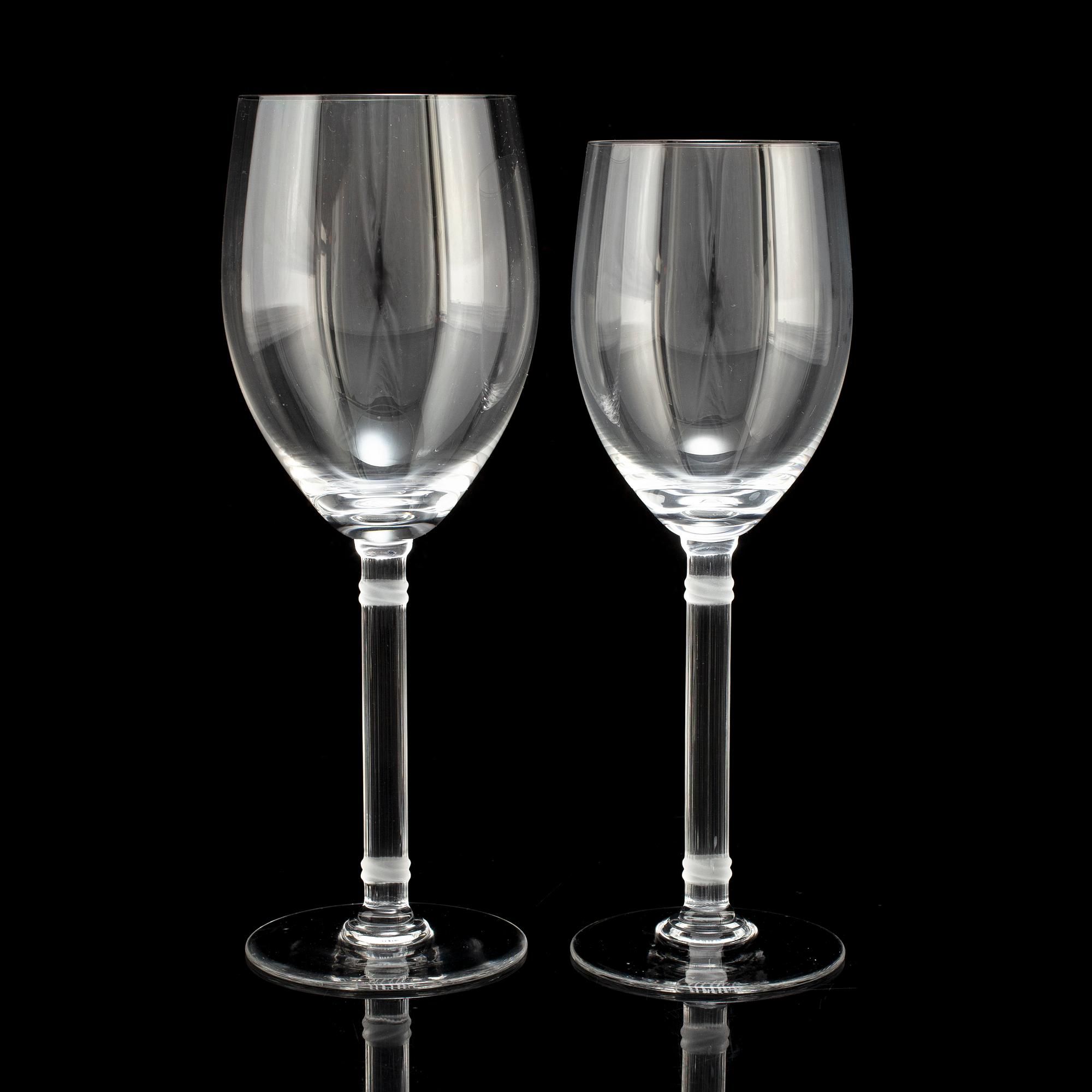 CARTIER, a 23-piece glass service 'La maison des Must', 1988.