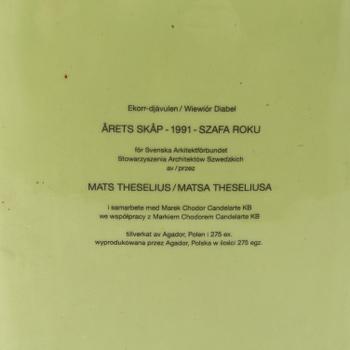 Mats Theselius, vas "Ekorr-djävulen / Wiewiór Diabel", Agador, Polen 1991.