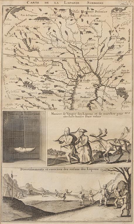 Henri Abraham Chatelain, "Carte de la Laponie Suedoise".