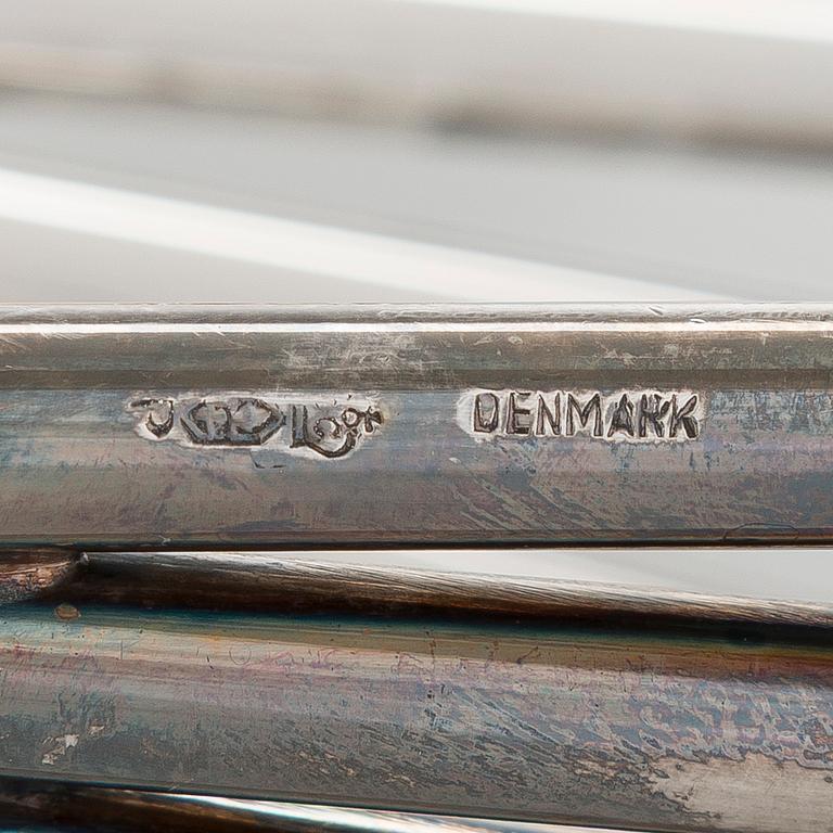 Carl F. Christiansen, candelabrum, silver-plated, Denmark 1960s.