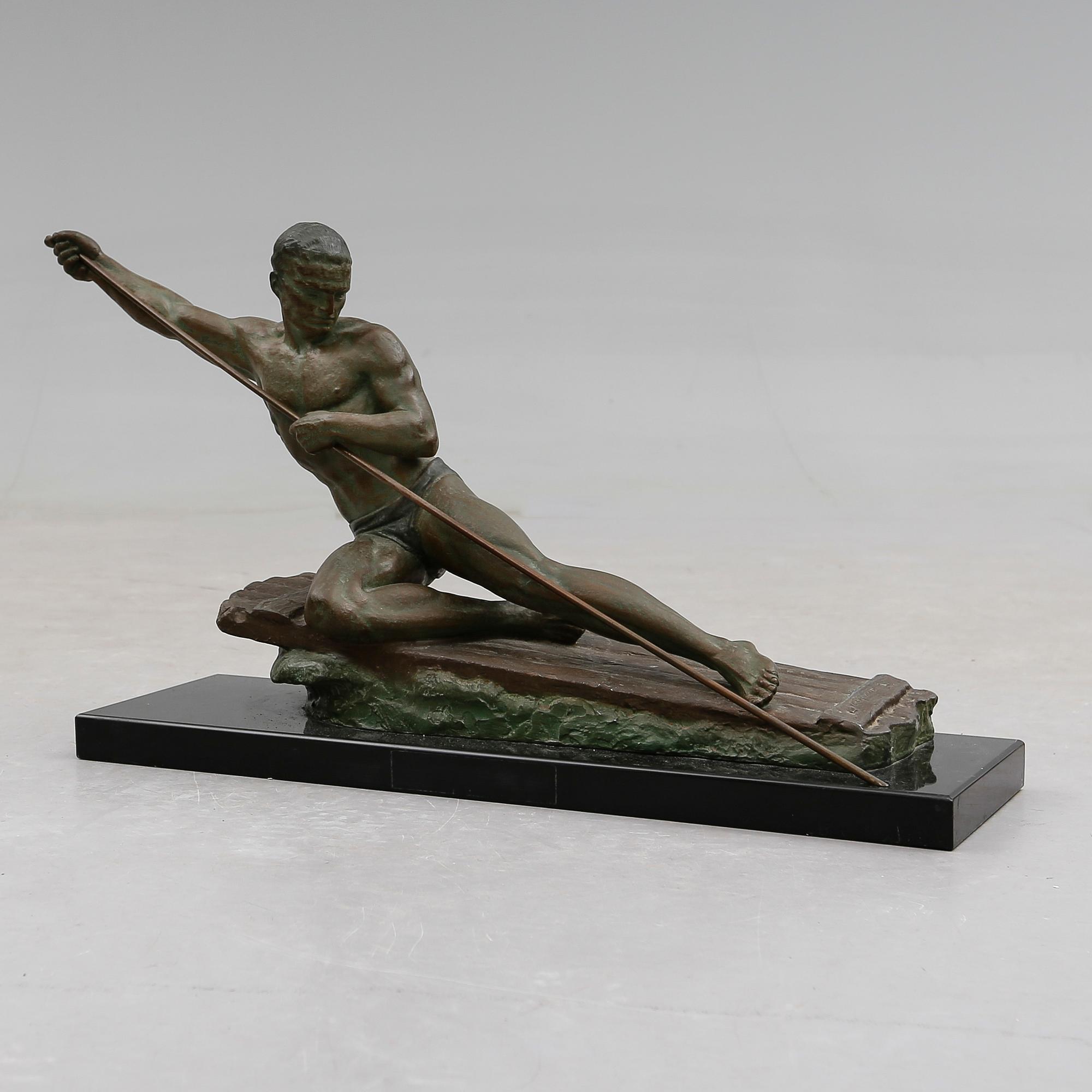 SKULPTUR, brons, 1900-talets första hälft, otydligt signerad Cipriani.