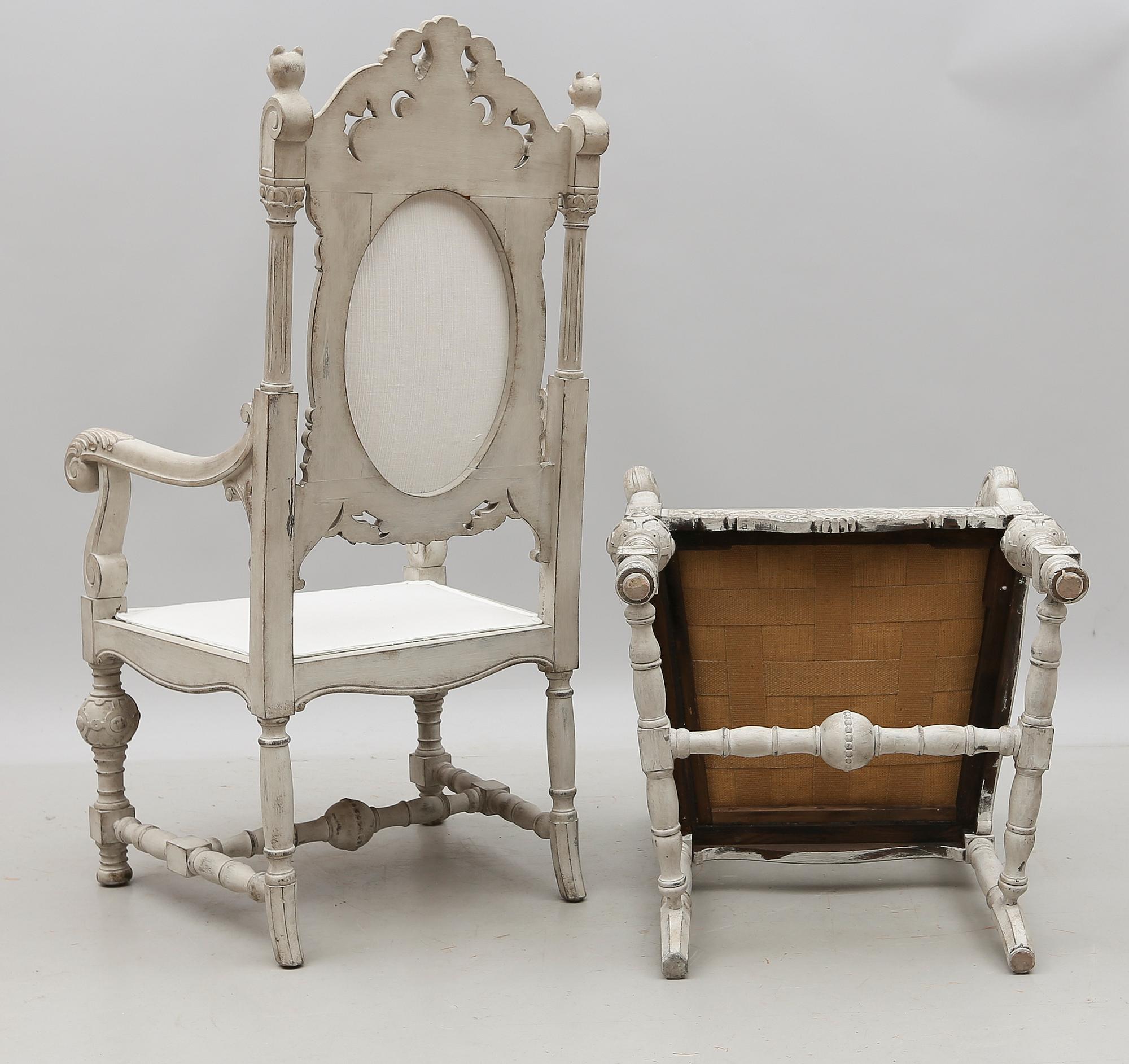 KARMSTOLAR, 1 par, 1800-talets andra hälft.