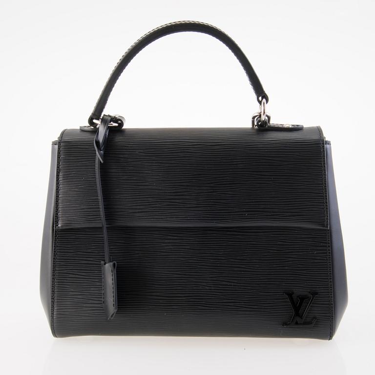 LOUIS VUITTON Black Epi Cluny BB Bag.