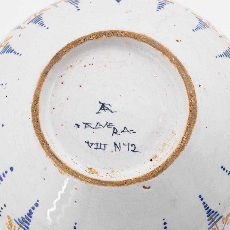 A faience bowl, 18th Century.
