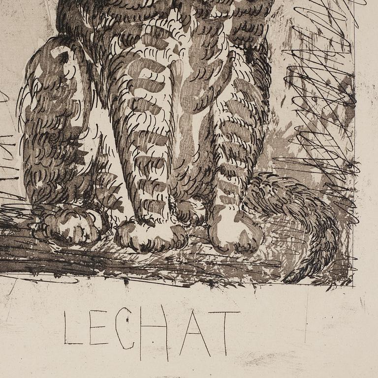 Pablo Picasso, "Le Chat" from "Historie naturelle".