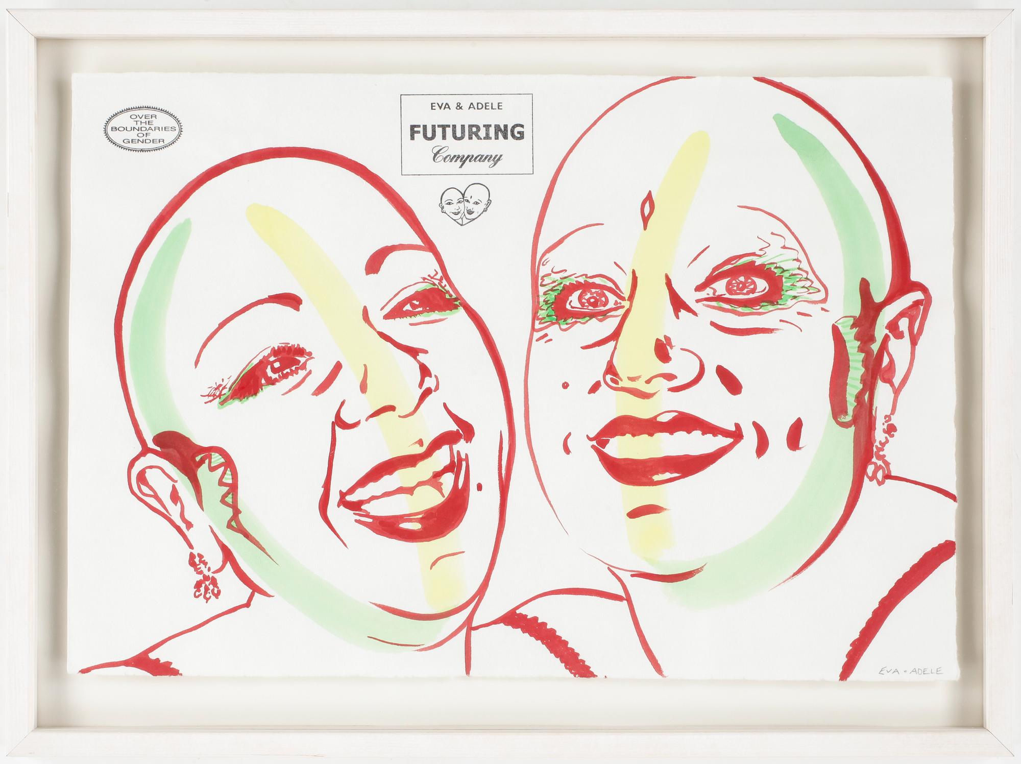 EVA & ADELE. Sign.