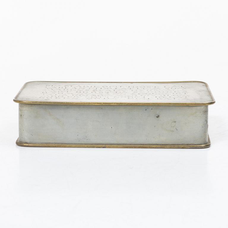 Estrid Ericson, askar, ett par, tenn, modell A1022 samt 364, Firma Svenskt Tenn, Stockholm 1949.