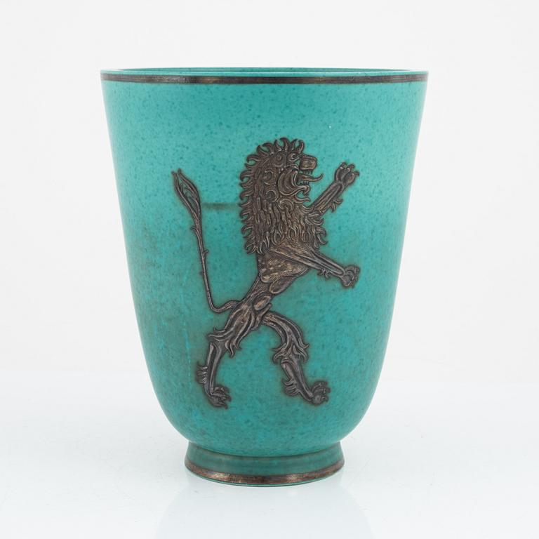 Wilhelm Kåge, an 'Argenta' stoneware vase, Gustavsberg.
