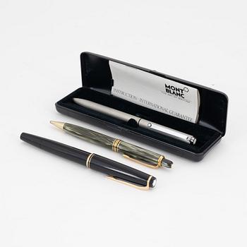A set of three pens from Montblanc, Germany.