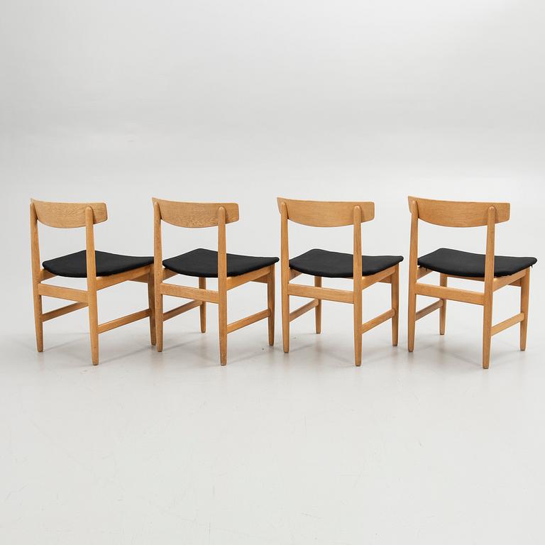 Børge Mogensen, Chairs, 4 pcs, "Öresund", Karl Andersson & Söner, second half of the 20th century.