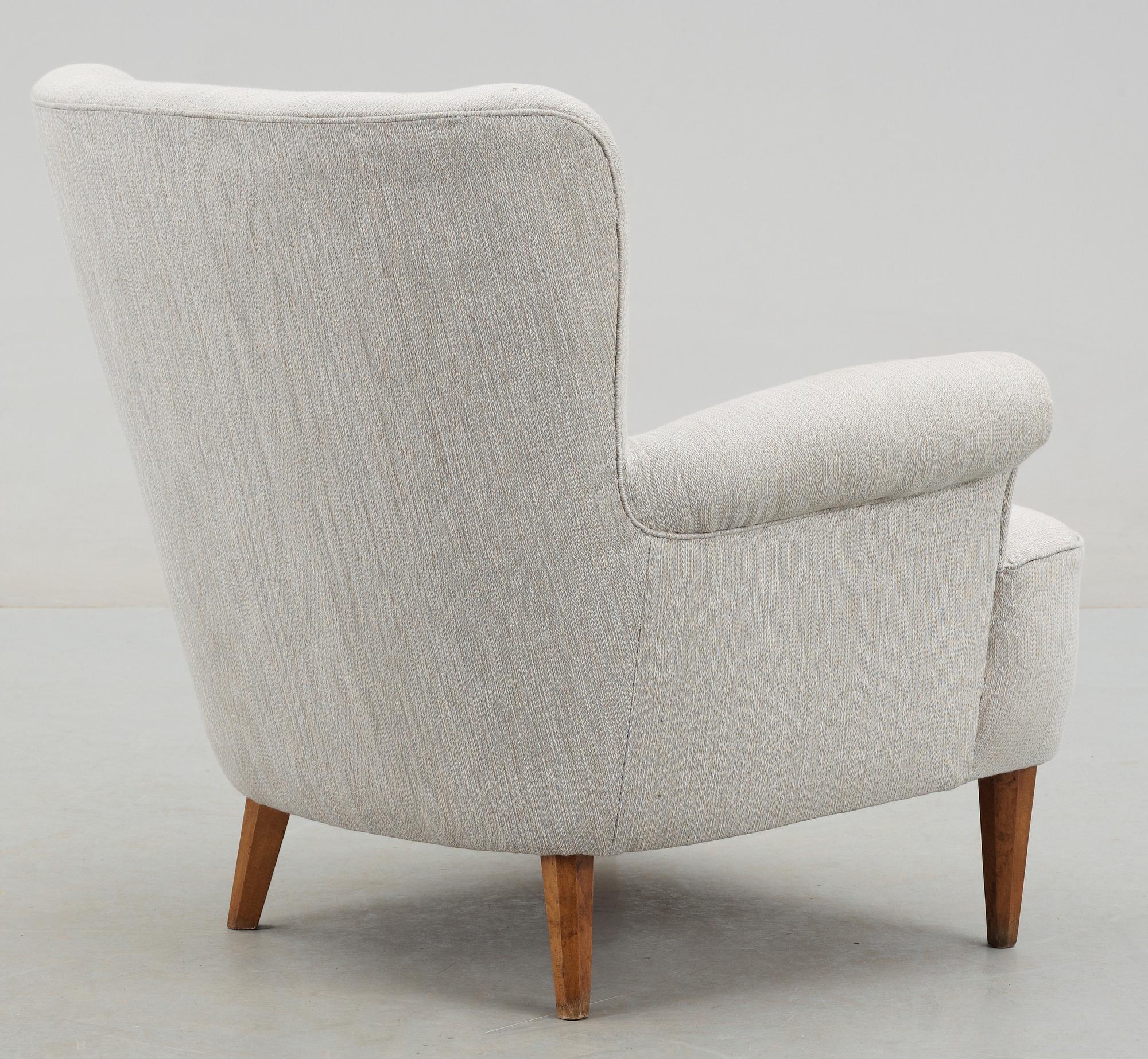 FÅTÖLJ, troligen Carl Malmsten, 1900-talets andra hälft.