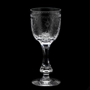 VITVINSGLAS, 12 st, "Mac Guirlang", Fritz Kallenberg, Boda, tillverkade ca 1952 - ca 1975.