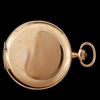 FICKUR, herr, savonett, 14k guld, J. Calame Robert, 1900-talets mitt. Vikt 68g.