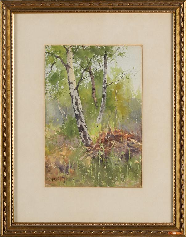 REGINALD JONES, akvarell, signerad.