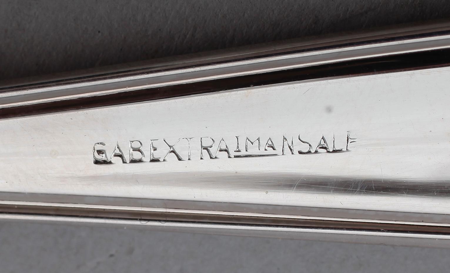 BESTICK, 73 delar, nysilver, Sven-Arne Gillgren, GAB, 1900-talets andra hälft.