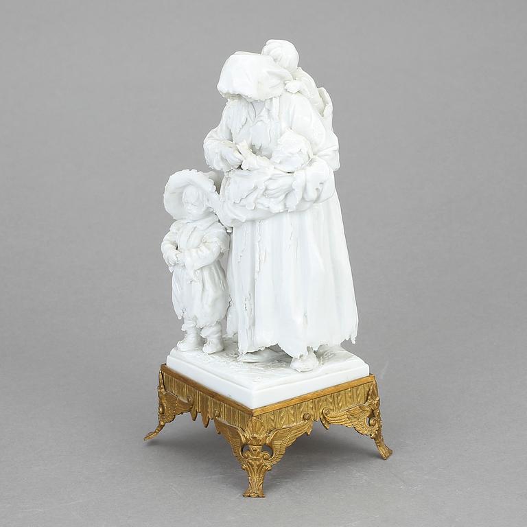 FIGURIN, porslin, Sèvres-liknande märke, 1800-tal.