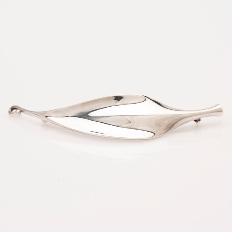 Vivianna Torun Bülow-Hübe, brosch, silver, Goerg Jensen, Danmark.