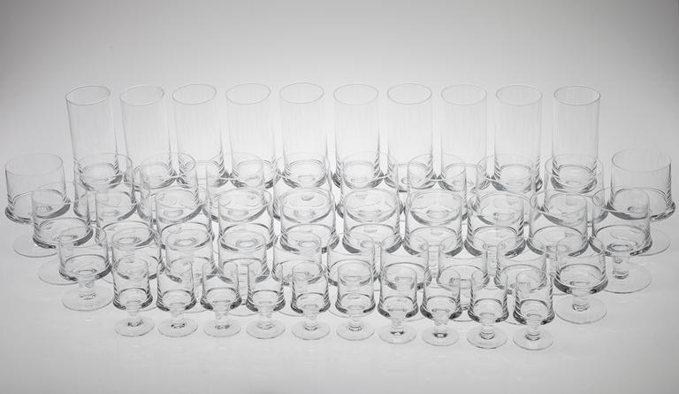 GLASSERVIS, 50 delar, "Marski" Tapio Wirkkala.