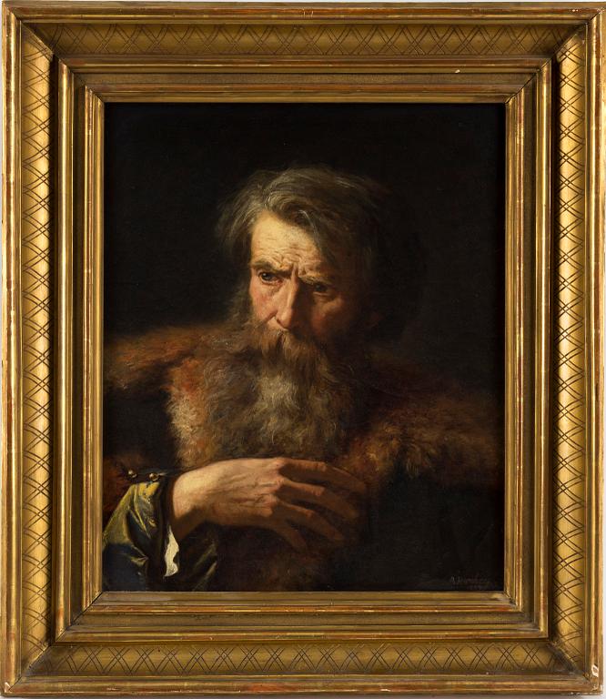 AUGUST JERNBERG, oil on canvas, signed and dated 1887.