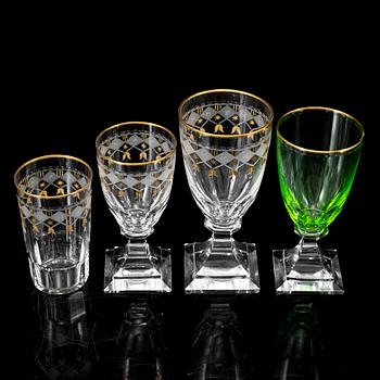 A part glass service, partly "Kosta Junior", 20th Century.