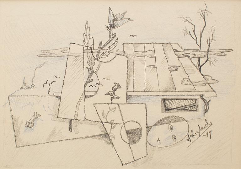 LARS ENGLUND, Pencil, signed and dated -49.