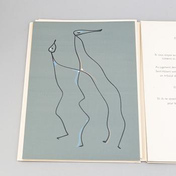 Max Ernst, bok med 2 färgetsningar signerade med blyerts. Samt 26 offsetlitografier.
