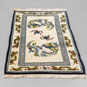 Rug, old, Tibet, ca 174 x 90 cm.