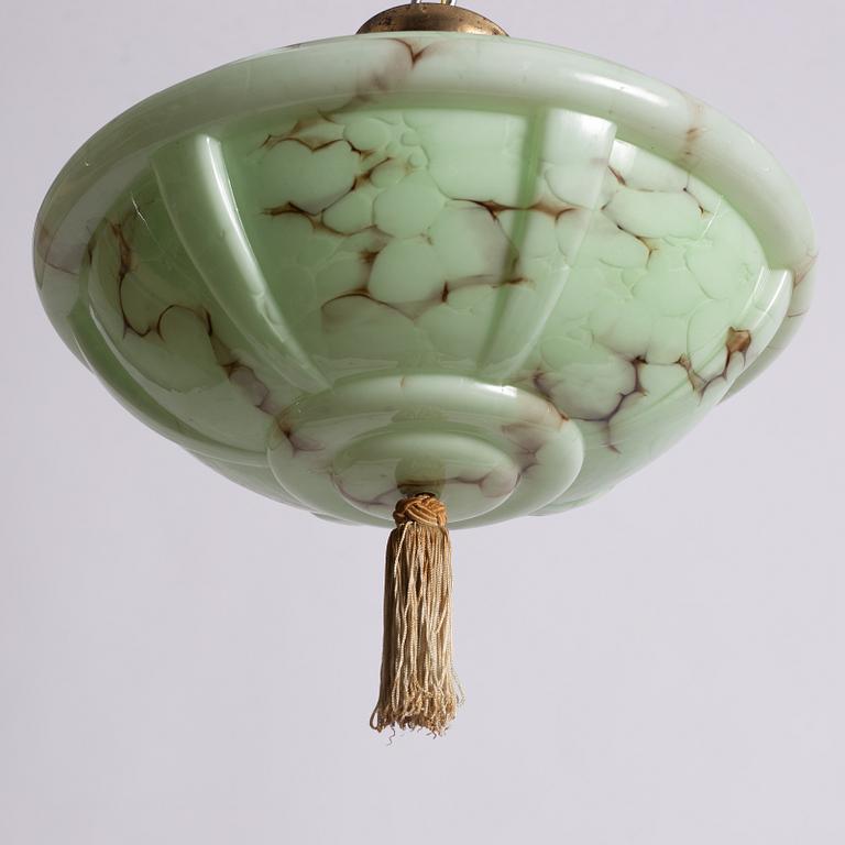 A Swedish Grace ceiling lamp, 1920s/30s.