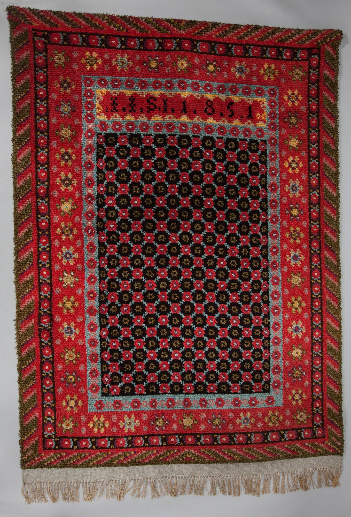 RYA, bär monogram och datering 1851, Finland. 1900-tal. Ca 193x140 cm.