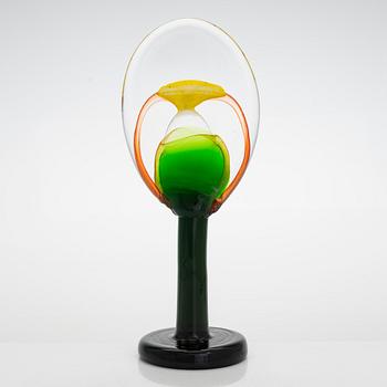 Oiva Toikka, a 'Lollipop' glass sculpture signed O. Toikka Iittala 2015 30/50.