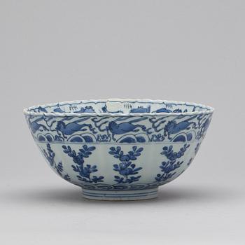 SKÅL, porslin, Wanli, (1573-1619) Ming dynastin, Kina.